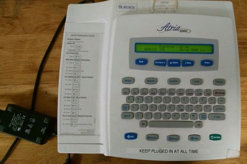 BURDICK ATRIA 3000 INTERPRETIVE EKG ECG MACHINE