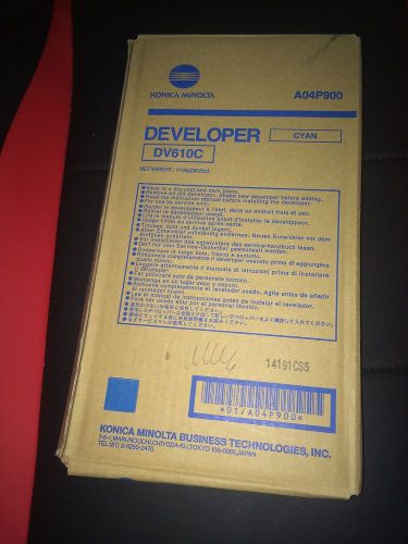 NEW GENUINE OEM Konica Minolta CYAN DV610C A04P900 Developer