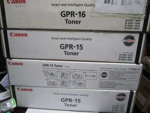 New(4ea) genuine canon genuine oem gpr-16 gpr 15 black toner 9634a003aa for sale