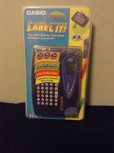 NIB Casio EZ Label Printer Label It Maker KL-60-L Crafts Storage School Office