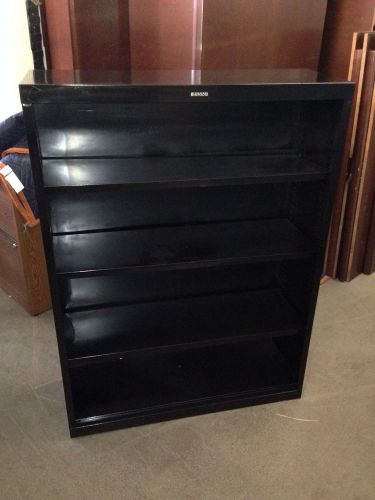 ***HEAVY DUTY METAL BOOKCASE by ANDERSON HICKEY Co in BLACK COLOR***