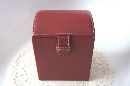 FAUX LEATHER BOX ORGANIZER