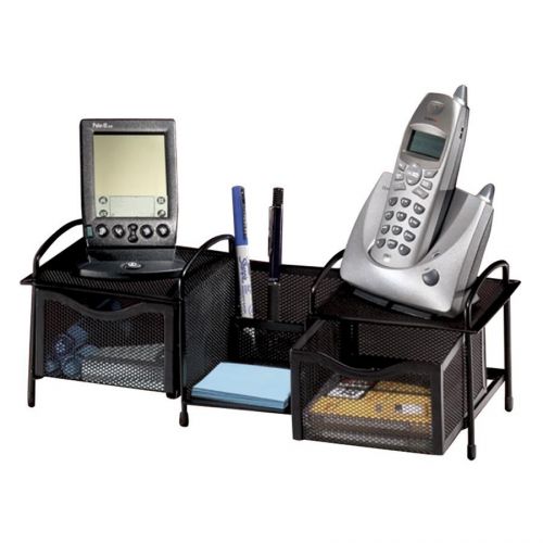 Rolodex Fg9c9300 Mesh Large Wireless Organizer - 5.5&#034; Height X (fg9c9300bla)