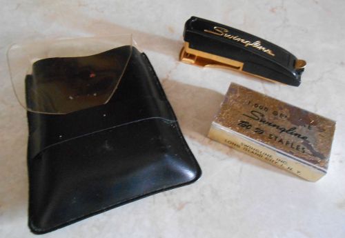 Vintage Swingline Tot 50 Stapler with box of 1000 staples &amp; Plastic case