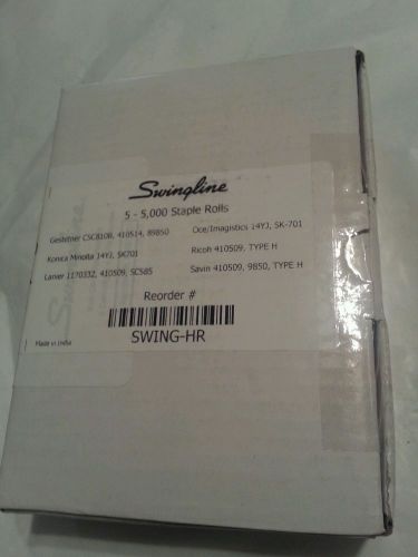 Swingline HR Cartridge Staples 5 Rolls 1000 Each (5000 Staples Total)