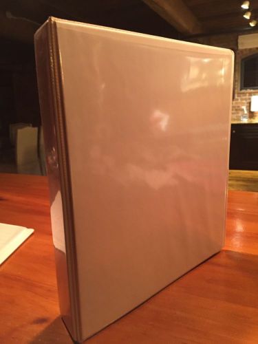 NEW 2 inch white three ring binder (lot of ten)