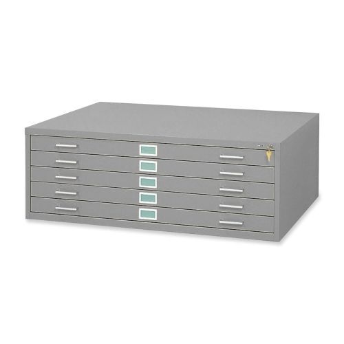 Saf4994grr 5-drawer flat file,40-3/8&#034;x29-3/8&#034;x16-1/2&#034;,gray for sale