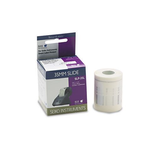 Self-Adhesive 35mm Slide Labels, 7/16 x 1-1/2, White, 300/Box