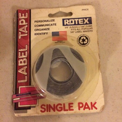 ROTEX LABEL TAPE SINGLE PAK 3/8&#034; LABELS