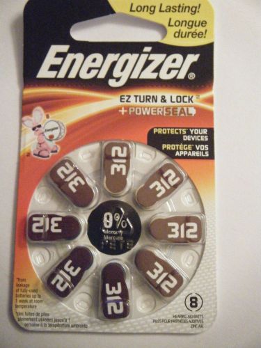 ENERGIZER-BATTERIES AZ312DP-8 HEARING AID SIZE 312 8-PK