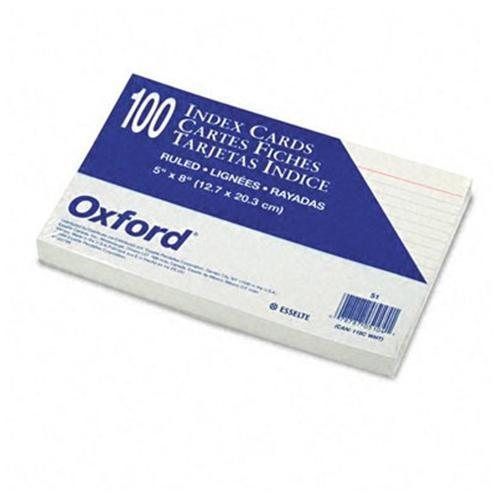 Oxford ruled index cards 51 for sale