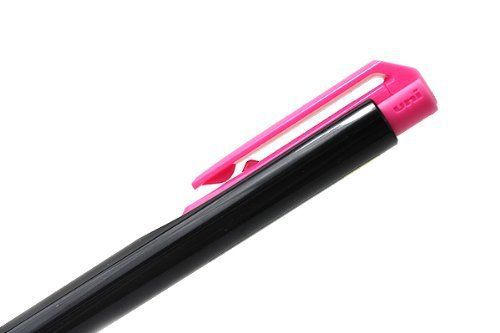 Uni-ball signo rt1 umn-155c gel ink pen 0.38mm black ink black pink body for sale