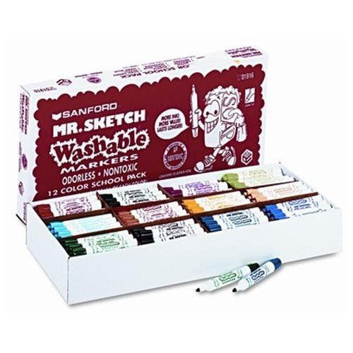 Sanford Mr. Sketch Waterbased Marker - Assorted Ink - 192 / Box (1916TL)