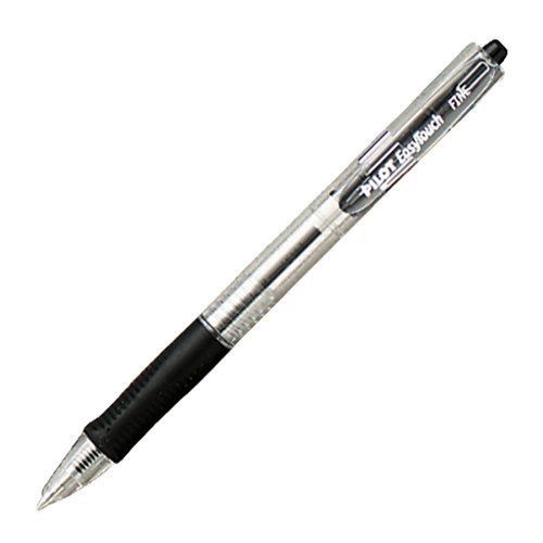 New pilot easytouch retractable ball point pens, fine point, black ink, dozen for sale