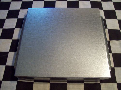 3 new - 8 x 8 inch hvac duct work end cap galvanized sheet metal building supply for sale