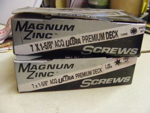 BULLS EYE #7 X 1-5/8&#034; Ultra Premium  Deck Screws 2- 1 lb boxes  -Approx. QTY 414