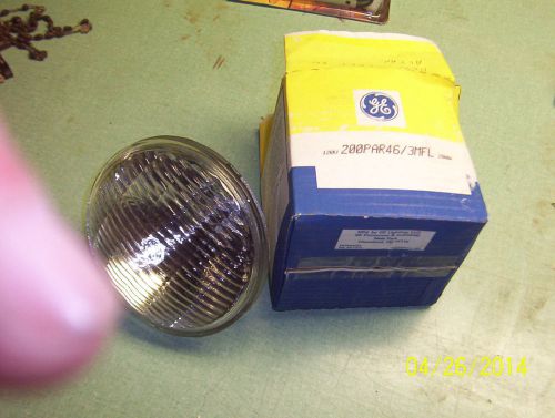 GE 200PAR46/3MFL Medium Flood Bulb 200 Watt 120 Volt All Glass Sealed Beam USA