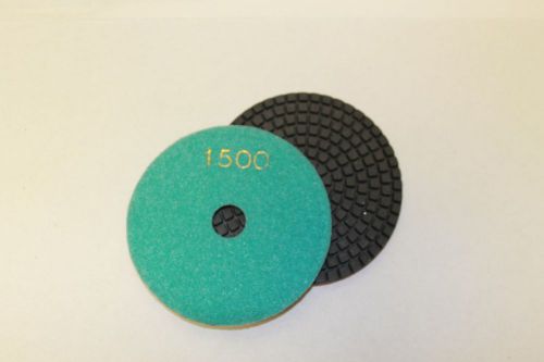 1 piece #1500 Diamond Polishing pad 4 inch  3mm wet/dry granite stone concrete