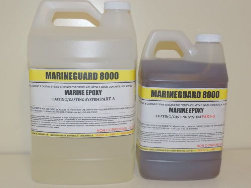 BOAT MARINE EPOXY FIBERGLASS BOAT BUILDING COATING  (2-1 mixing) - 192oz. Kit