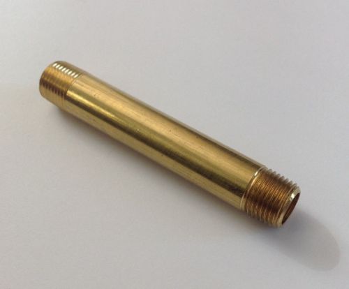 1/8&#034; NPT Male x 2.5&#034; Length Brass Pipe Nipple Fitting Straight