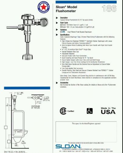 SLOAN FLUSHOMETER