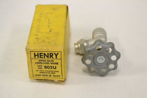 NEW HENRY 802U UPPER STEEL THREADED 3/8 IN CONTROL VALVE B290846