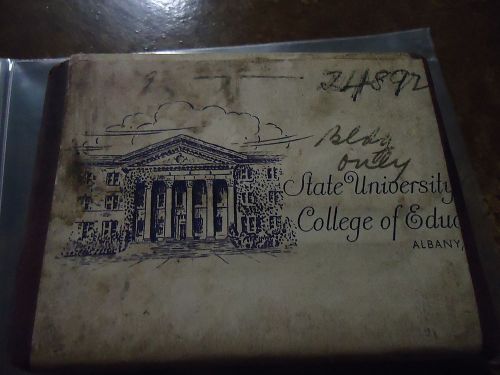 Vintage State University College of Education Albany, NY Printing Press Plate