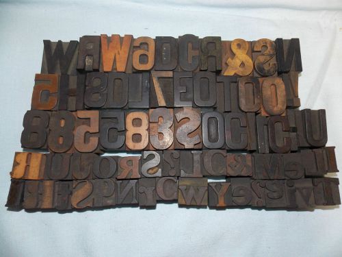 Vintage Printers Blocks,set of 68 pieces