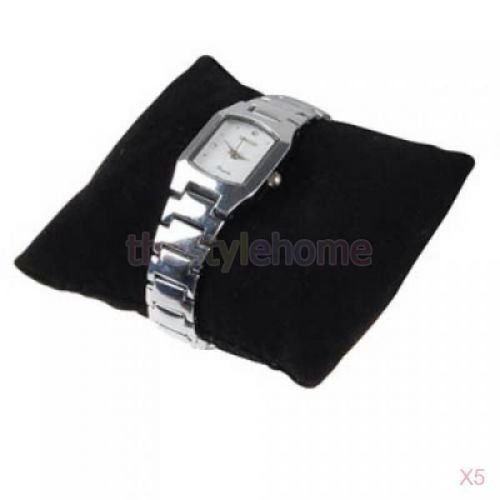 5x 5pcs Black VELVET BRACELET &amp; WATCH PILLOWS JEWELRY DISPLAY HOLDER new