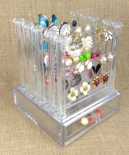 Retail Earring Display Full Of Costume Jewelry