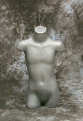 24&#034;20&#034;24&#034; CHILD 3/4 TORSO MANNEQUIN + LOOP GREY #5033