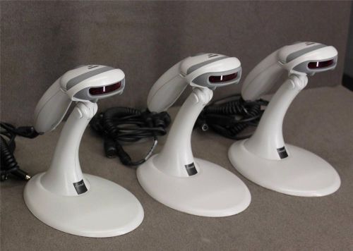 Lot of 3 metrologic voyager ms-9540 barcode scanner~serial connector~ms9540 for sale