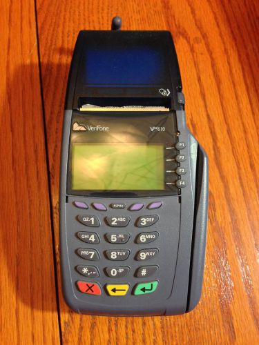 Verifone vx610 wireless credit card reader terminal + battery - used, no cords for sale