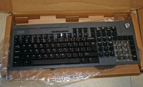 IBM Operator Display Keyboard with Credit Card Swiper 93Y1211 93Y1191 New!