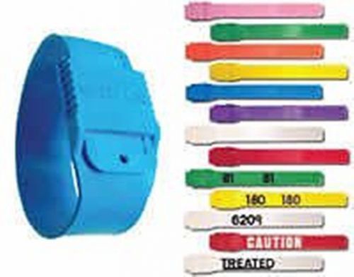 Boc Multi Loc Plastic Leg Bands # Numbered 1-10 YELLOW Dairy Cow Cattle Re-Use