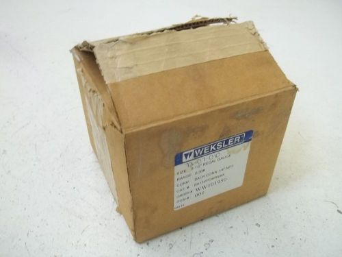 WEKSLER BA13VPD4RWXX 3-1/2&#034; REGAL GAUGE RANGE:0/30# *NEW IN A BOX*