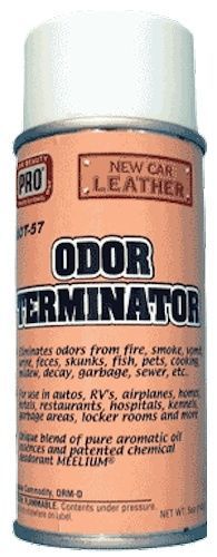 PRO ODOR TERMINATOR NEW CAR LEATHER FRAGRANCE 5 OZ.