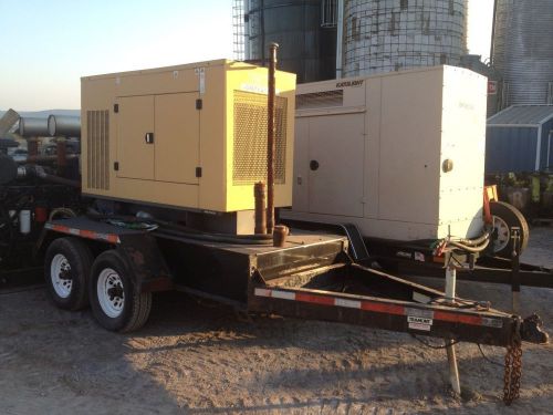 2002 cat/olympian  genset  d50p2s  quiet, sound attenuated, with fuel tank 50kw for sale