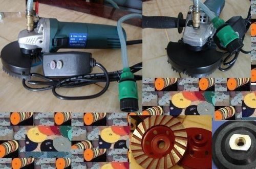 Variable Speed 220V 240V Wet Polisher Polishing 20 Pad Cup Wheel Concrete Stone