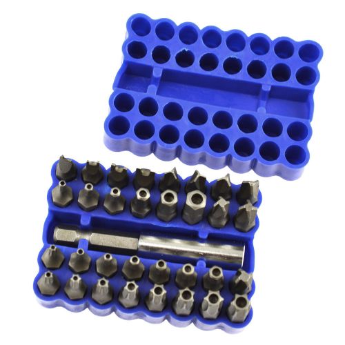 Screwdriver Bits / Security Bit set Torx / Hex / Tamperproof 33pc BERGEN AT851