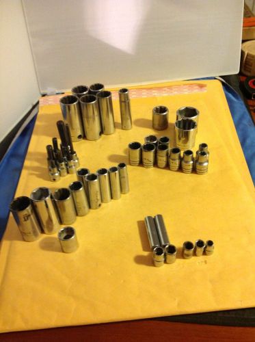 Proto Socket Lot 1/4&#034; Drive, 3/8&#034; Drive 1/2&#034; Drive USA