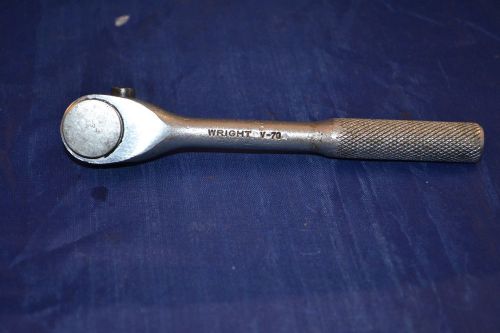 Vintage Wright 1/4&#034; Ratchet V-70 Nice