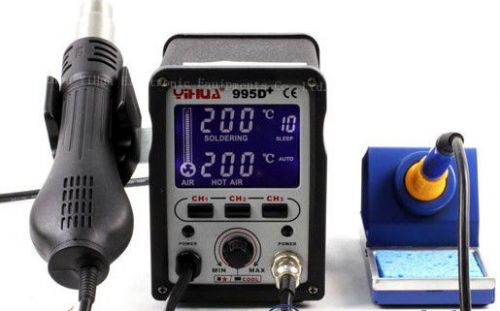 995d+ pluss verion. smd rework station, hot air, soldering iron  hakko heater for sale