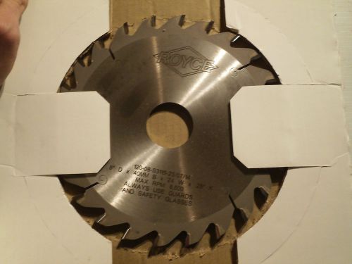 Royce saw blade 8&#034; d x 40 mm b x 24 w x .25&#034; k, max rpm 6,500, 120-08-s3115-23 for sale