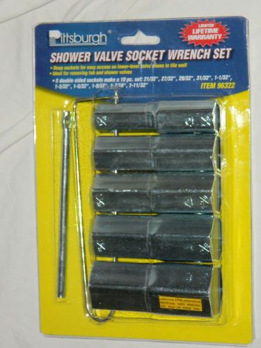 Pittsburg brand shower valve socket wrench set for bath or shower tub for sale