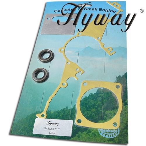 PARTNER HUSQVARNA K950 GASKET SET WITH OIL SEALS HYWAY BRAND