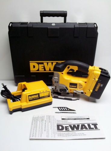 Brand new dewalt li-ion 36v dc308k cordless jigsaw w/ case, battery &amp; charger! for sale