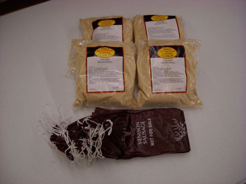 DEER VENISON SALAMI KIT MAKES 100 LBS INCLUDES SEASONING, CASINGS, CURE