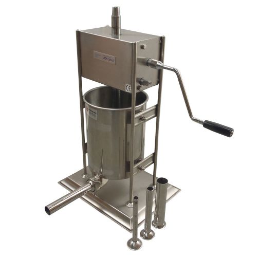 NEW STAINLESS STEEL 15kg SAUSAGE FILLER 15L VERTICAL STUFFER SALAMI MAKER