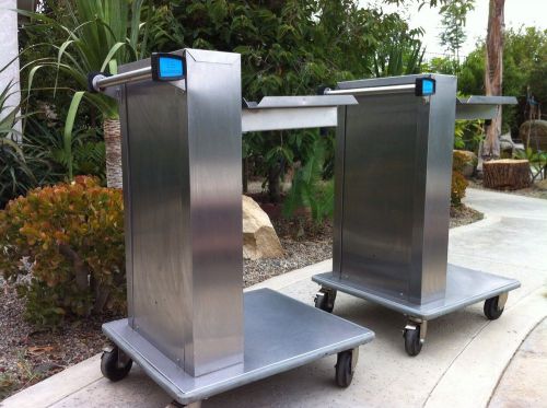 2X Lakeside 818 Cantilever Cart Dispenser 14&#034;x18&#034; Tray Commercial Restaurant